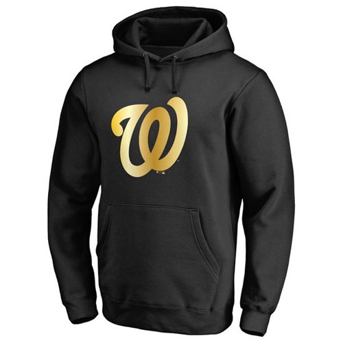 Washington Nationals Gold Collection Pullover Hoodie Black